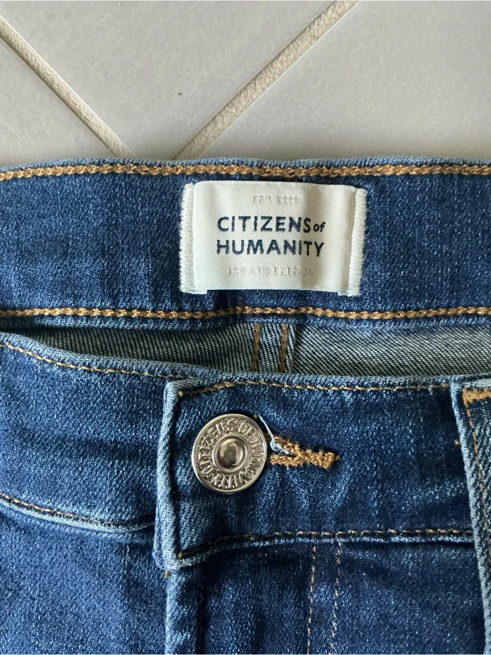 Citizens Of Humanity Lilah Indigo Blue High-Rise Jeans